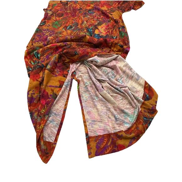 Peruvian Connection Bollywood Dress XL Caftan Maxi Boho Ethnic Print Resort Wear - Picture 8 of 9